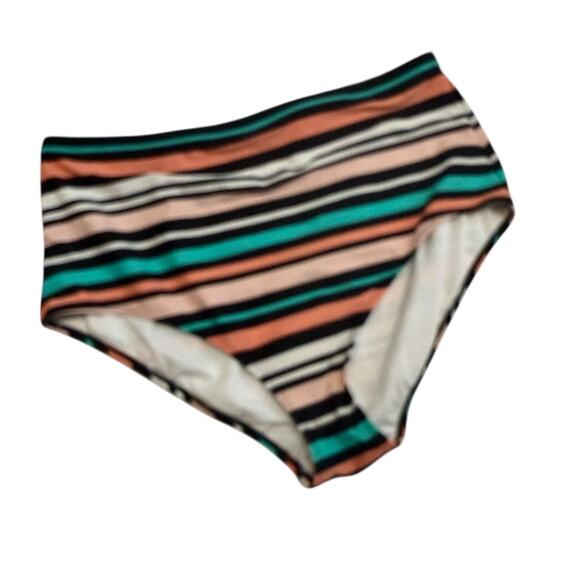 Torrid 1 striped smooth high waist swim bikini bottom SW2 2822 - Picture 10 of 10